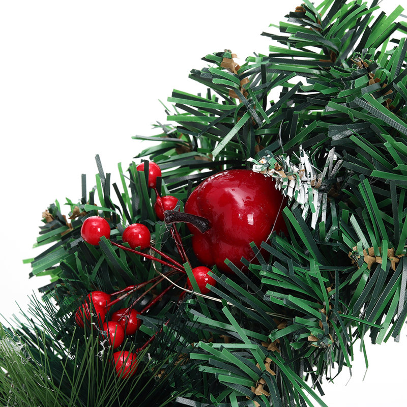 Faux Lighted Plastic 30cm Wreath