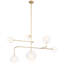 Linnea 6 - Light Metal LED Chandelier by AERIN