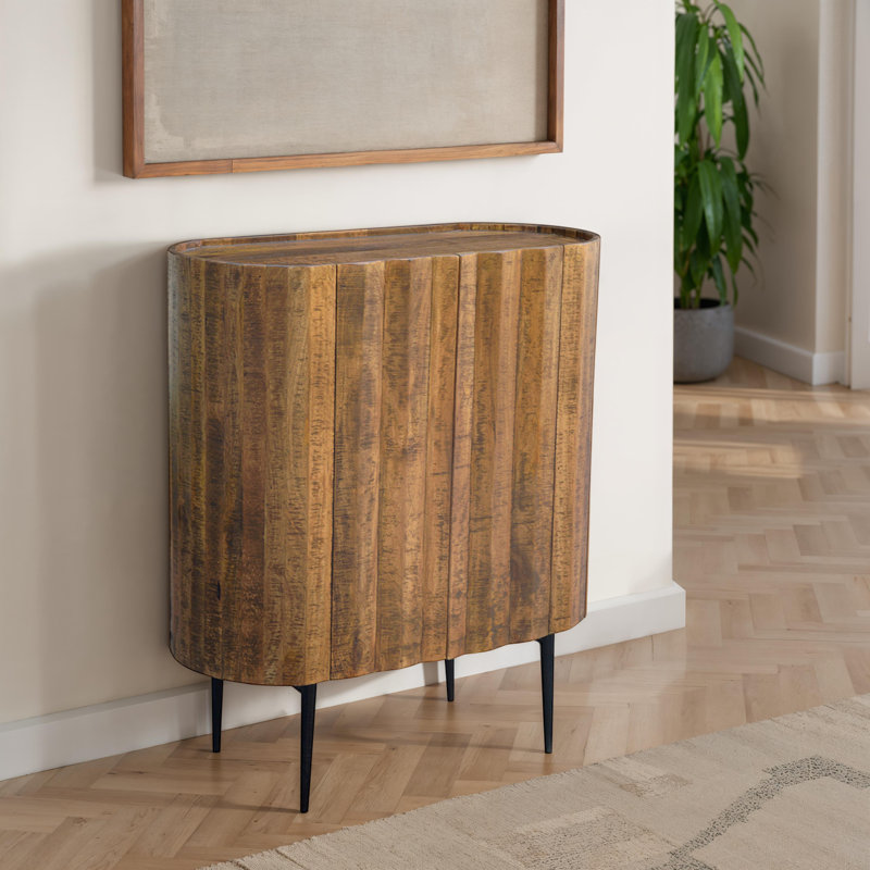 Rizza 35-Inch Reclaimed Mango And Iron 2-Door Sideboard