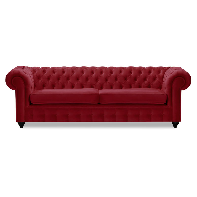 Azaria 1 Seater Sofa, Dark Red
