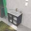 Meuble-lavabo autoportant de 30 pouces avec comptoir en céramique-16958916