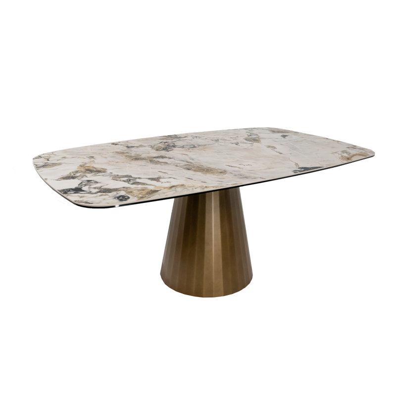 Metal Base Dining Table