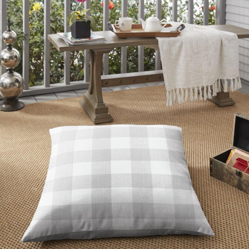 Beddows Plaid Outdoor Reversible Throw Pillow