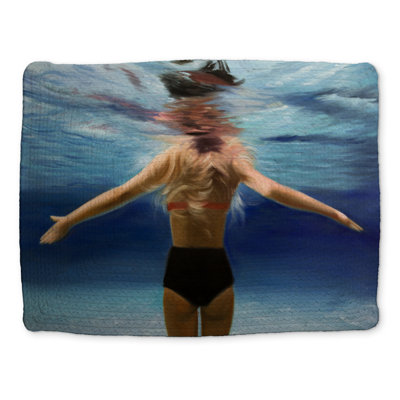 Under the Sea Blue Bedroom Braided Polyester Placemat Decor