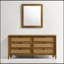 Commode 6 tiroirs avec miroir Vichy