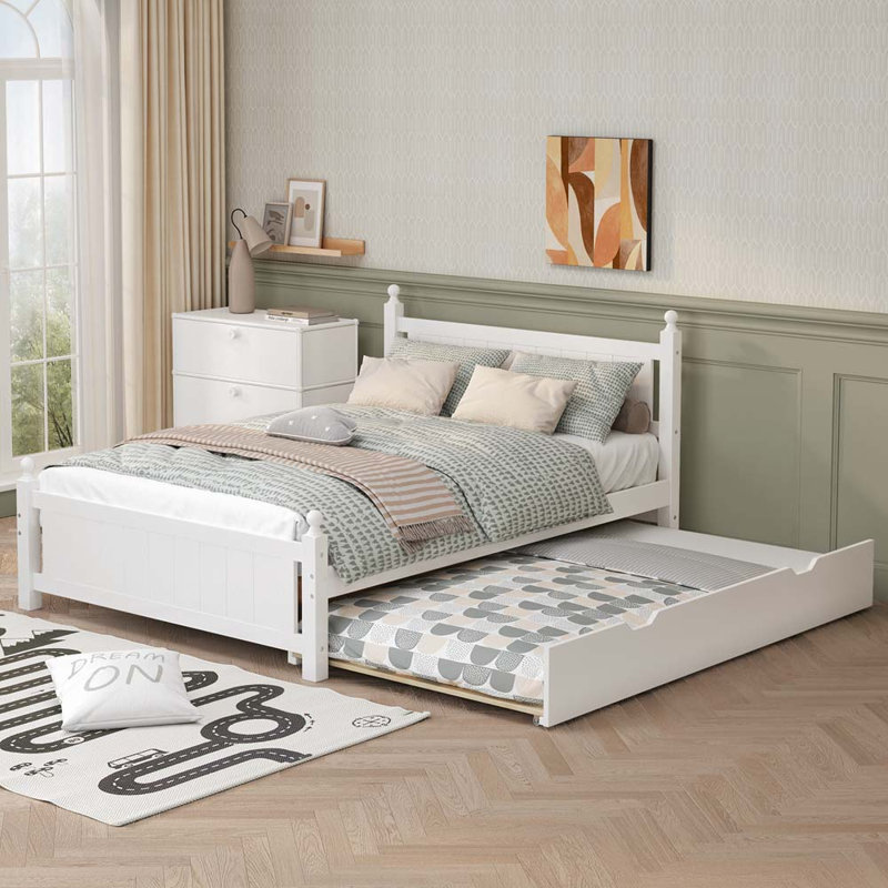 Lit plateforme avec rangement Miltona, Double