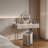 31.5"Modern Minimalist Solid Wood Sintered Stone Dressing Table