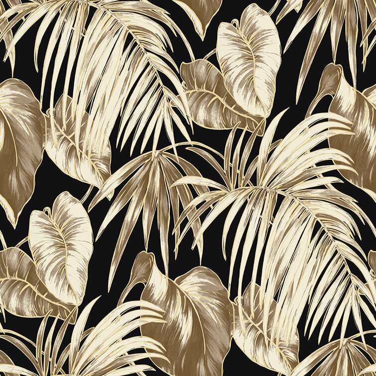 Tropical Leaves in Subtle Background Wallpaper Design