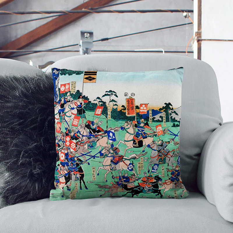 Square Throw Cushion, 40cm H x 40cm W x 15cm D