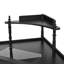 Ensemble de bureau de coiffeuse d'angle avec tabouret de rangement rembourré et station de charge-1278490154