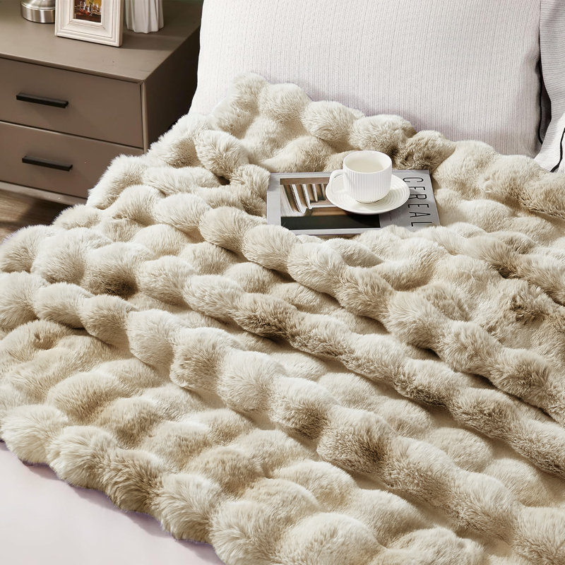Jeté réversible Haalan Cozy, Jeté, Chameau Tie-Dye