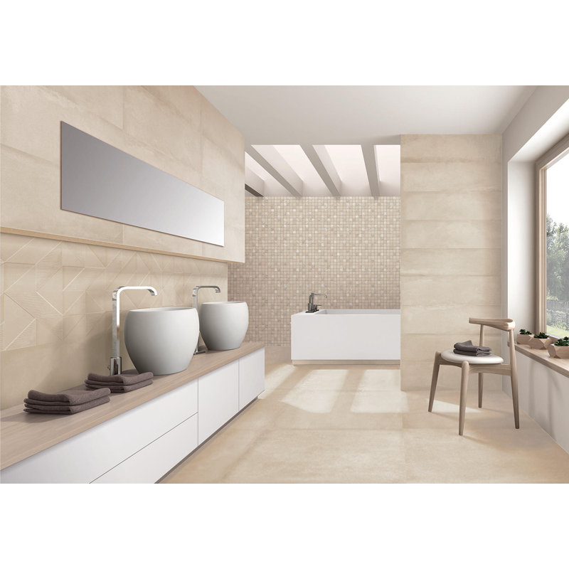 Carrelage mural en céramique 10 po x 30 po Cromat, Taupe