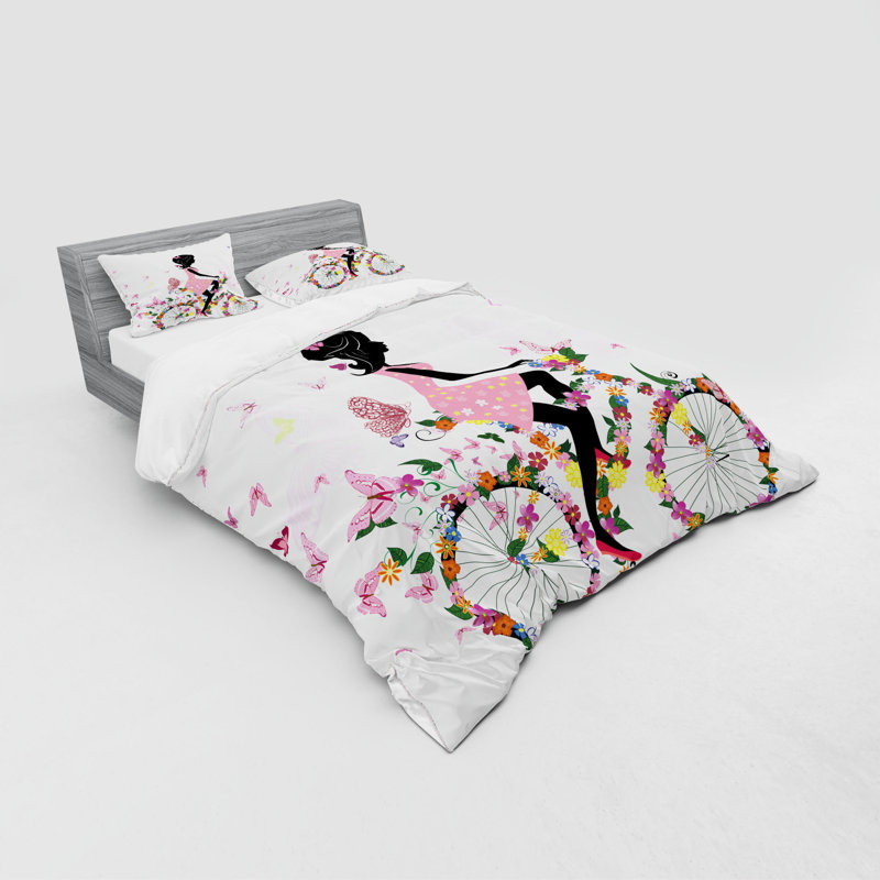 Ensemble de housse de couette bicycle, Housse de couette grand + 3 pièces supplémentair