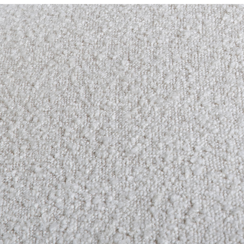 Elo Barrel Chair, White Boucle