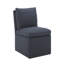 Chaise d'appoint rembourrée à roulettes Alayaa-99840923