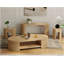 Table de bout ouverte en bois massif avec rangement Espejo-313090682