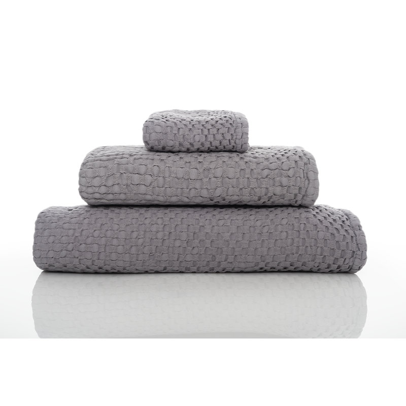 Wild Waffle Waffle Towel, Anthracite, Bath Towel 1-Pack