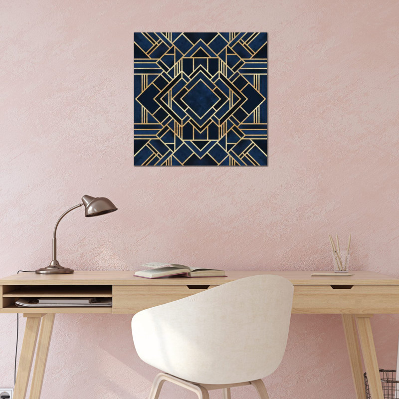 «Art Deco Tiles I» par Elisabeth Fredriksson - impression sur toile tendue