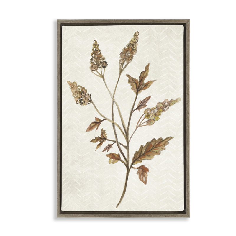 «Neutral Garden Botanics» par Janice Gaynor, Cadre flottant orme Montalcino, H 25 po x l 17 po