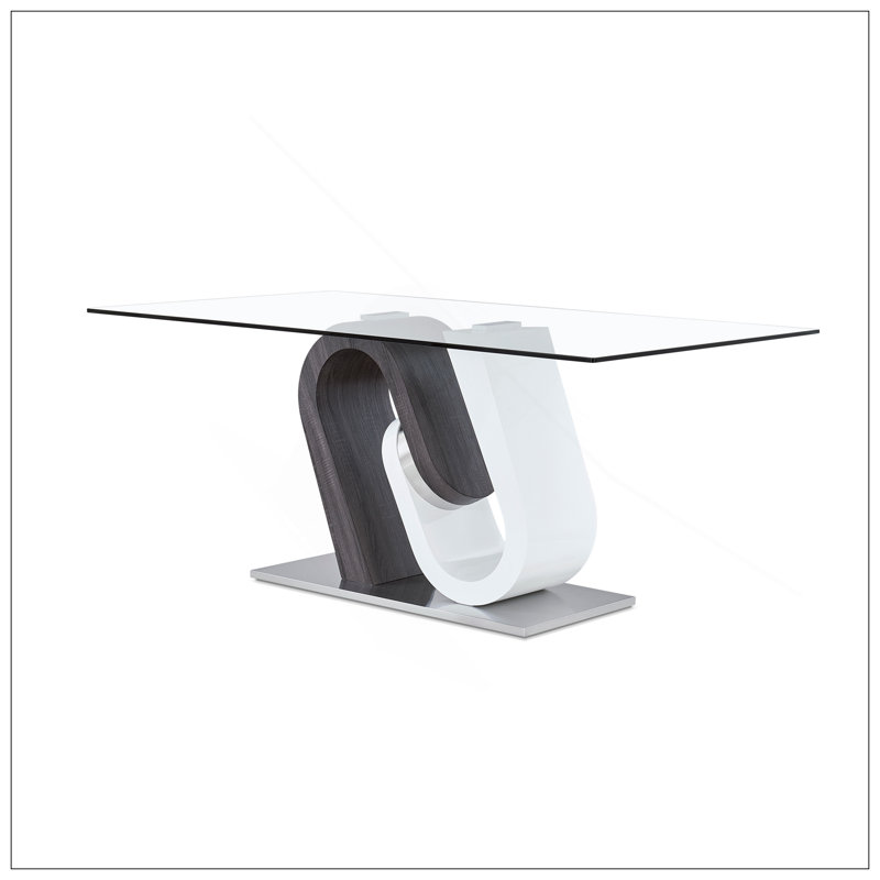 TONY DINING TABLE GREY/WHITE