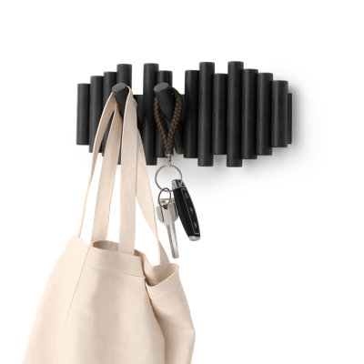 5 - Hook Solid Wood Coat Rack