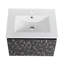 Meuble-lavabo mural 24 po avec lavabo en céramique