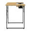 Poste de travail multifonctionnel pour table de couture avec plateau pliable, noir / brun-131075914