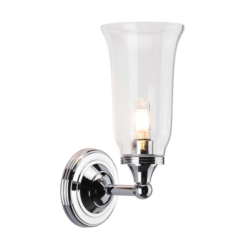 Thomasboro Armed Sconce, Polished Chrome