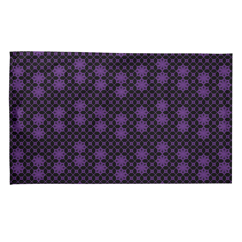 Mcguigan Tea Towel Kitchen Towel, Poly Twill, Purple/Black