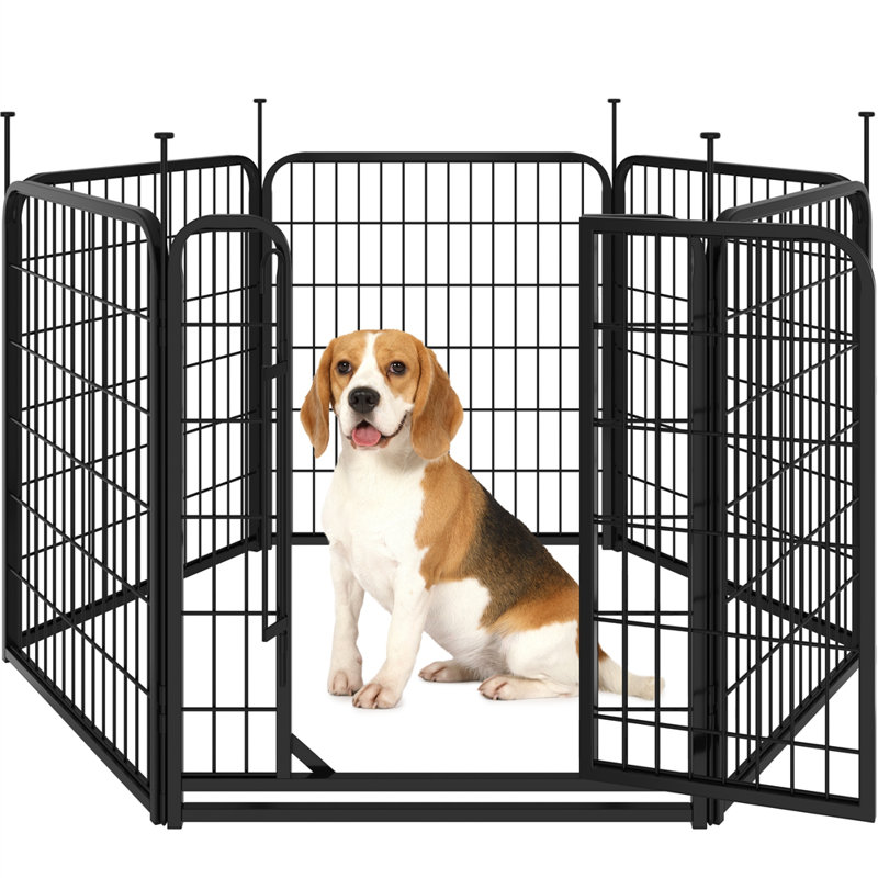 Panel Metal Exercise Pen With Door, 66cm W x 80cm H