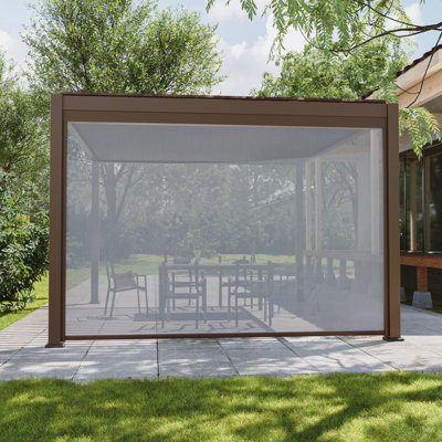 Adjustable Height Pull Down Privacy Screen for Pergola Accessories Only applicable to ACEGOSES, Rosebay brand Pergola
