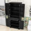 Grande armoire de rangement pour salle de bain avec portes, tiroir, tablette réglable et conception anti-basculement-75704385