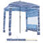 Beach Cabana, 6 x 6 ft Beach Canopy with Side Wall, UPF 50+ Protection Easy Setup Cabana Tent with Sand Pockets, Portable Shade Sun Shelter Umbrella for Whole Family & Friends, Stripes-2032729604