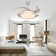 Milly 42 Inch Modern Retractable Ceiling Fan with Lights Remote Control