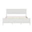 Lit plateforme en bois de style Mid-Century avec tête de lit et lattes en bois, aucun sommier nécessaire-895931710-895931700