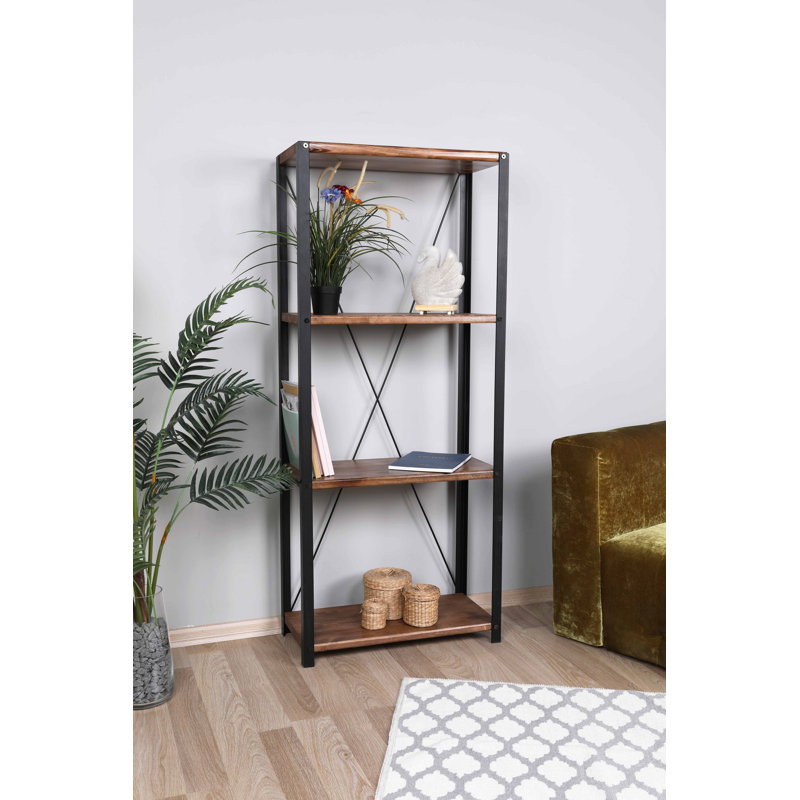 Bibliothèque étagère en métal H 58,86 "x l 23,62" Zonia