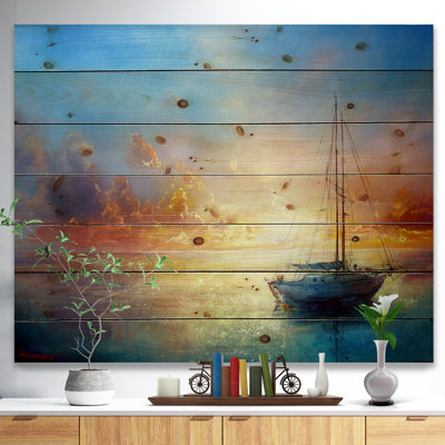 Seascape Pier sur toile - reproduction d'art