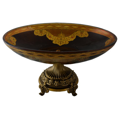 Bol décoratif ovale en verre Dorinda