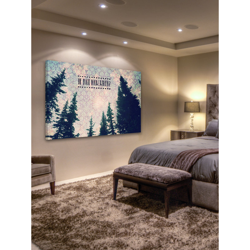 « if not now, when » par robin, reproduction d’art sur toile tendue, H 40 po x l 60 po x P 1,5 po