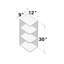 Tablettes murales de cuisine l 12 po x P 9 po x H 30 po CASAINC-125386826