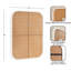 Panneau rectangulaire arrondi en rotin-123433469