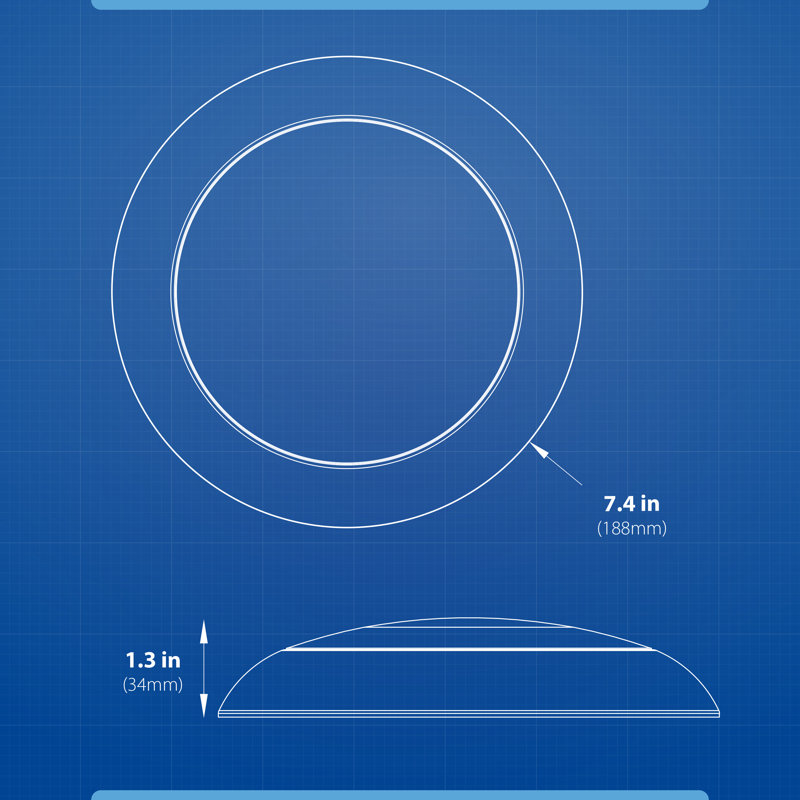 Hilka Flush Mount, 4000K