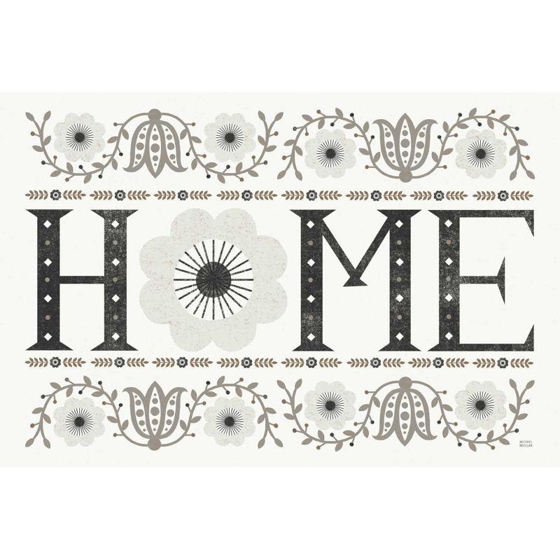 Folk Lodge Home Neutral, H 12 po x l 18 po x P 1,25 po