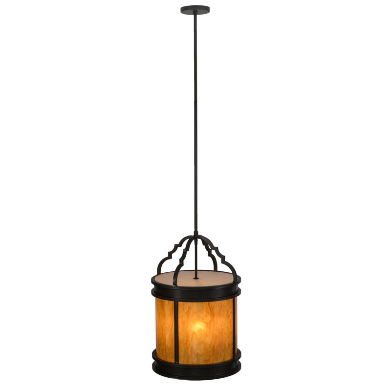 Luminaire suspendu tambour lanterne 4 lumières