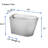 White Elongated Smart Toilet With Auto Open/Close Seat, Foot Kick Control, 1.28 Siphonic Jet Flushing, Multiple Washing Modes, And Heated Seat For Bathroom Comfort-122506296