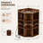 3-Tier Corner Cabinet Storage with USB Ports and Outlets,Corner Cube Storage Organizer for Small Spaces-533848619
