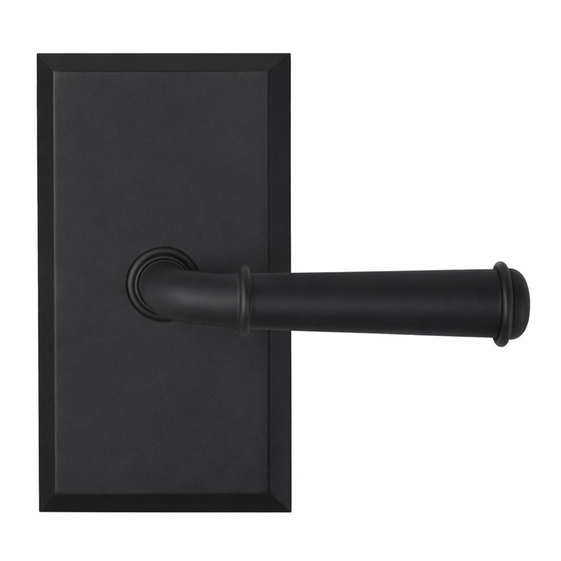 Levier de passage Bravura 840-G1 St. Charles sur rose rectangulaire biseauté noir mat
