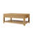 Jadida Francisco Modern 48'' W Oak Veneer Fluted Solid Wood Coffee Table with 2 Drawer-2051453493