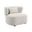 Chaise d'appoint rembourrée avec coussin Faisa