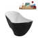 71" Streamline Soaking Freestanding Tub and Tray With Internal Drain